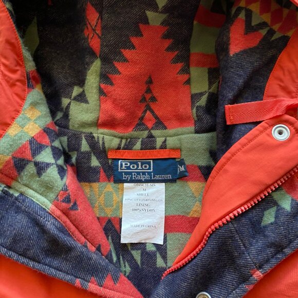 Polo Ralph Lauren Vintage New Men's Forty Sixty Orange Parka Jacket Size Medium - Picture 3 of 16